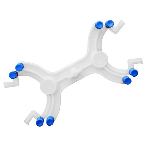 StonyLab Plastic Double Burette Clamp, Adjustable Double .